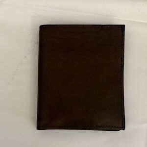 Elegant Brown Leather Card Holder